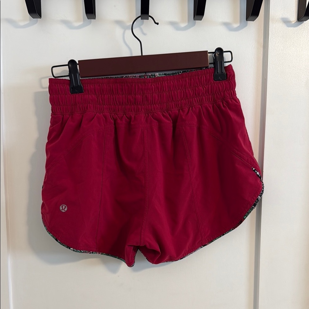 lululemon athletica Red Athletic Shorts
